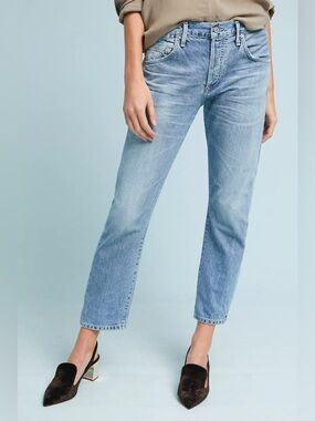 Citizens of Humanity Emerson Mid-Rise Slim Boyfriend Jeans Sz 25 Medium Blue